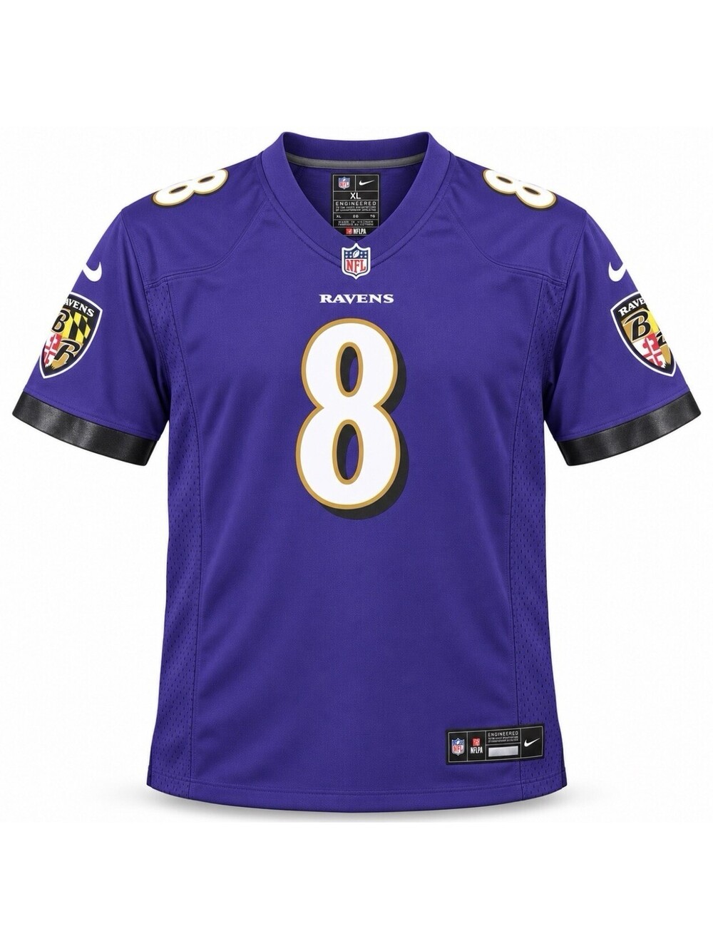 Nike Lamar Jackson Baltimore Ravens #8 Purple Game Jersey Men’s XL New